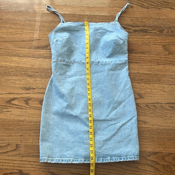 ZARA  Tank Denim Dress Size L New With Tag - Picture 6 of 9